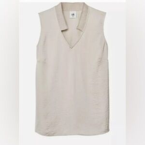CAbi Snapshot Cream Sleeveless Top